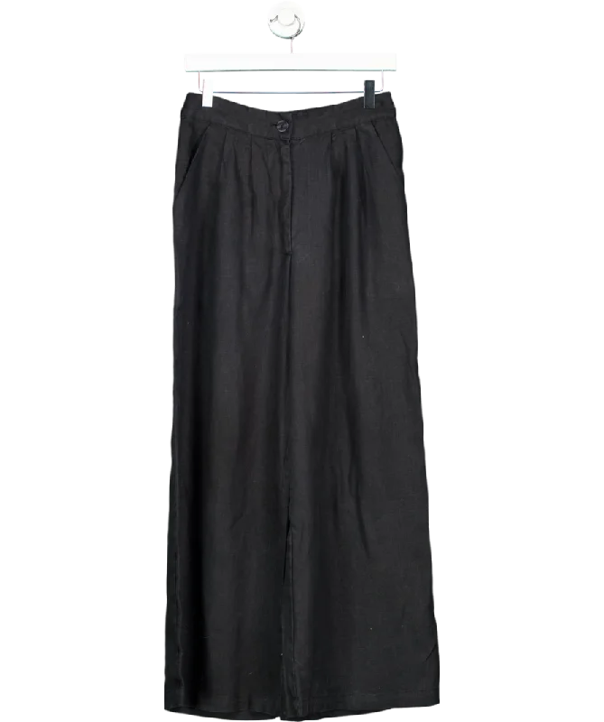 Faithful The Brand Black Wide Leg Trousers UK S