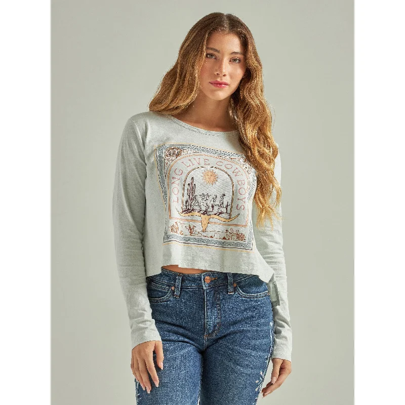 Wrangler Women's Retro Long Live Cowboys Boyfriend Tee