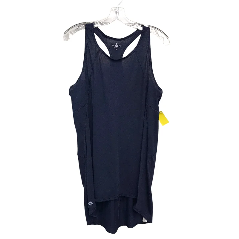 Athletic Tank Top By Athleta In Navy, Size:Xl