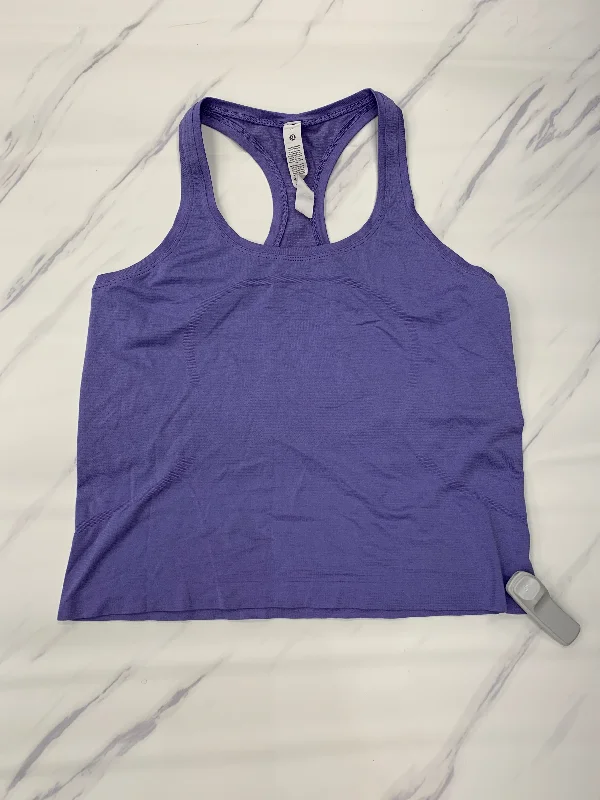 Athletic Tank Top By Lululemon In Purple, Size: 10