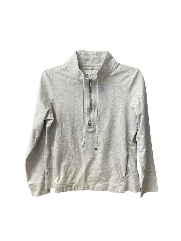 Athletic Top Long Sleeve Collar By Tommy Bahama In Grey, Size: S