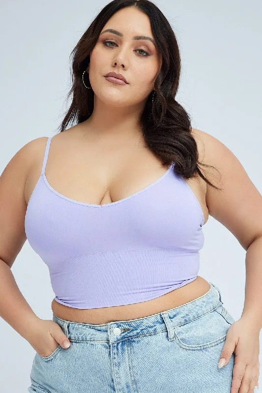 Purple Seamless Bralette