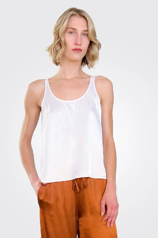 Silky Tank Top - White