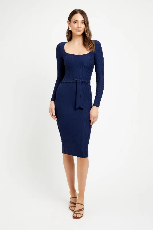 Unity Long Sleeve Midi Dress