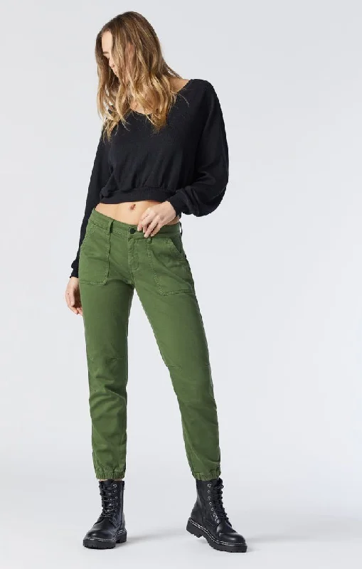 IVY SLIM CARGO IN CHIVE CASUAL COMFORT