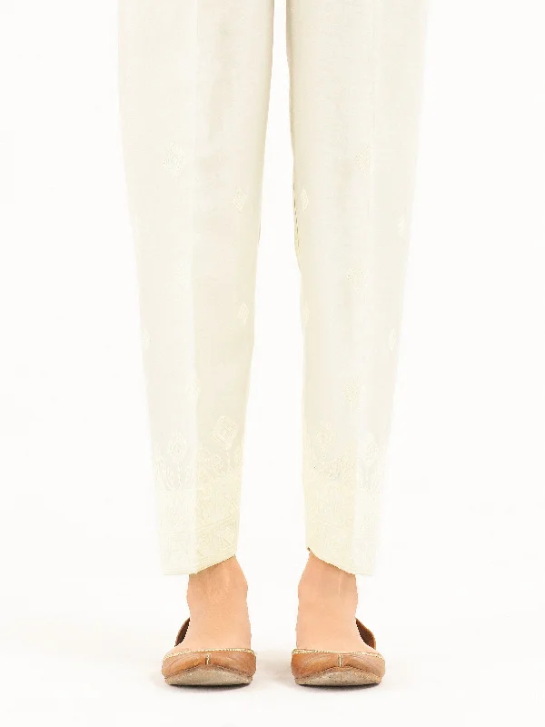 Embroidered Satin Trousers(Pret)