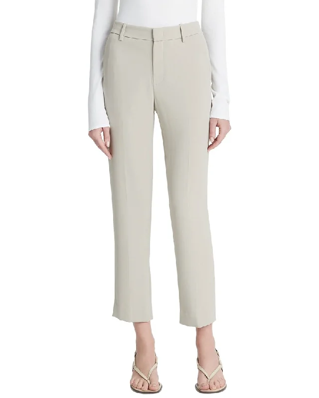 Vince Crepe Tailored Straight Leg Pant