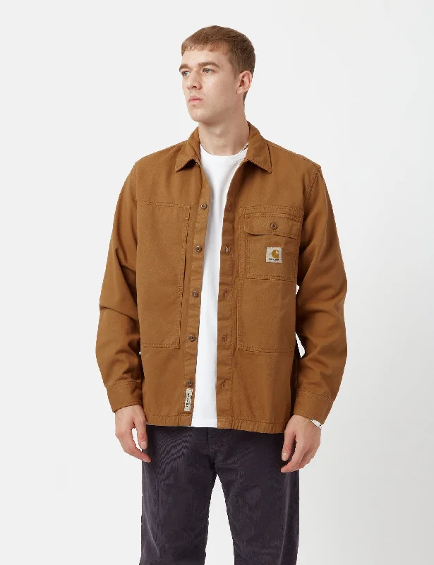 Carhartt-WIP Charter Long Sleeve Shirt - Jasper Camel