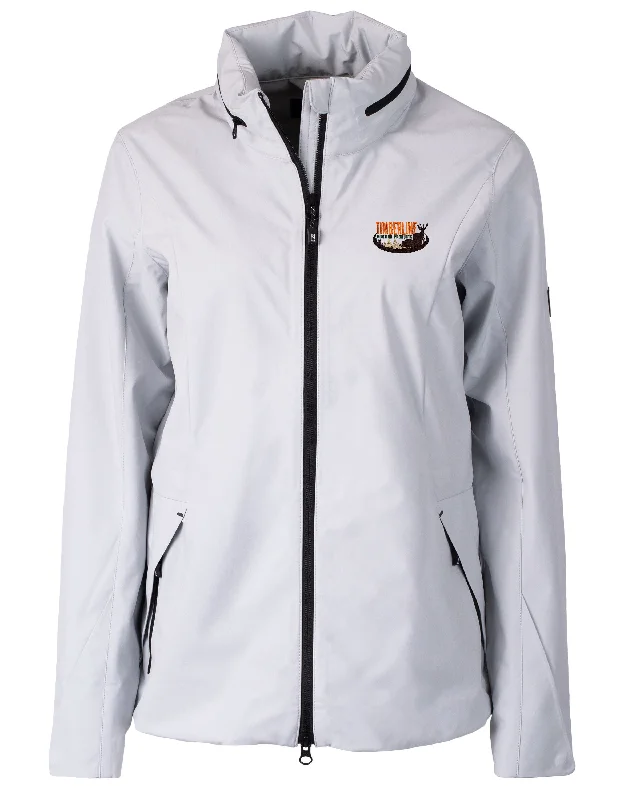 Cutter & Buck Vapor Water Repellent Stretch Ladies Full Zip Rain Jacket