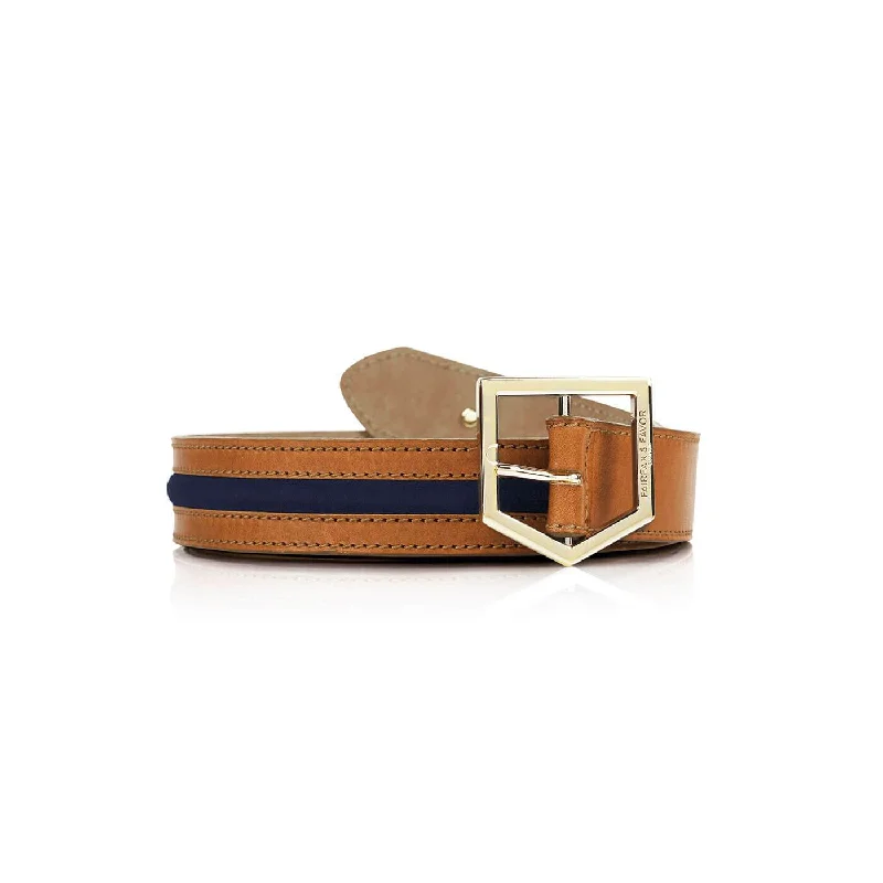 Hampton Belt - Tan/Navy