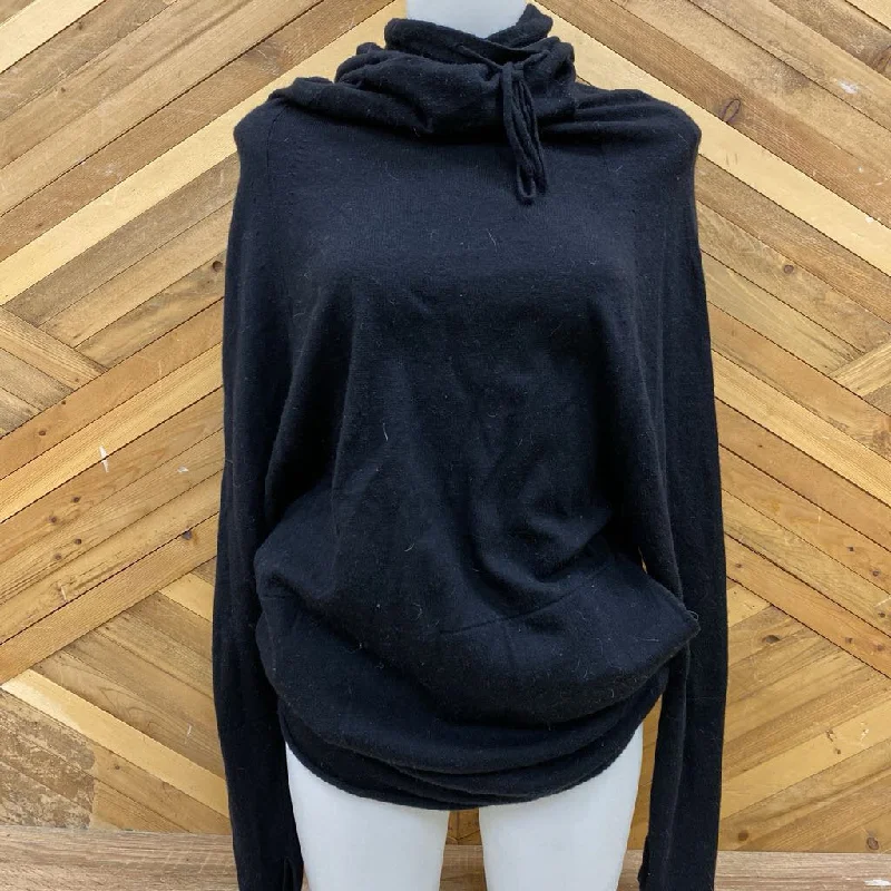 icebreaker - Women's Cowl-Neck Sweater - MSRP comp $300: Black-women-LG