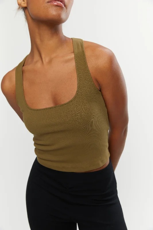 RIBBED RACERBACK TOP