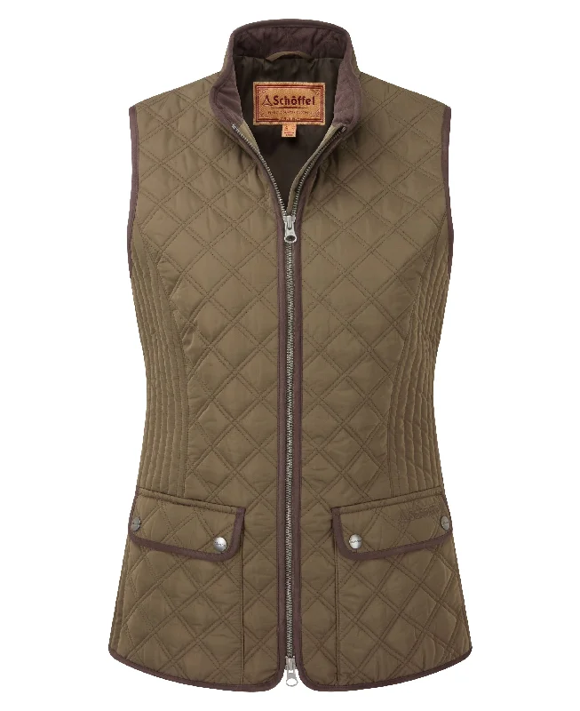 Quilted Gilet - Olive