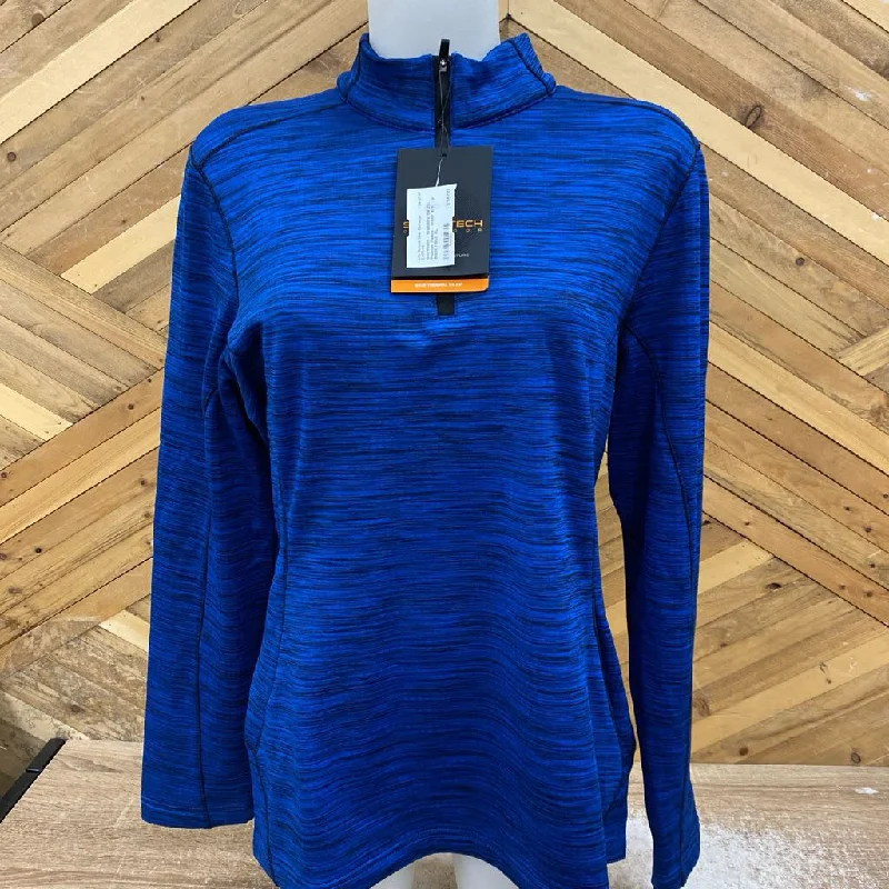 Stormtech - Women's 1/4 Zip Pullover Fleece - MSRP $75: Black / Blue-women-XL