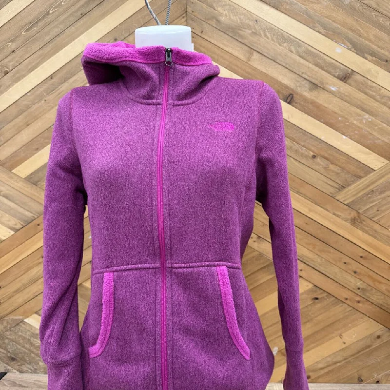 The North face - Women's Hooded Fleece Zip-Up - MRSP $190: Pink-women-MD