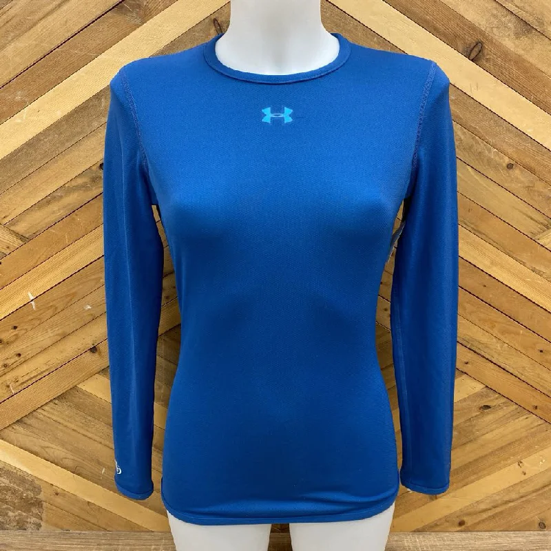 Under Armour - Women's L/S Athletic Top: Blue-women-SM