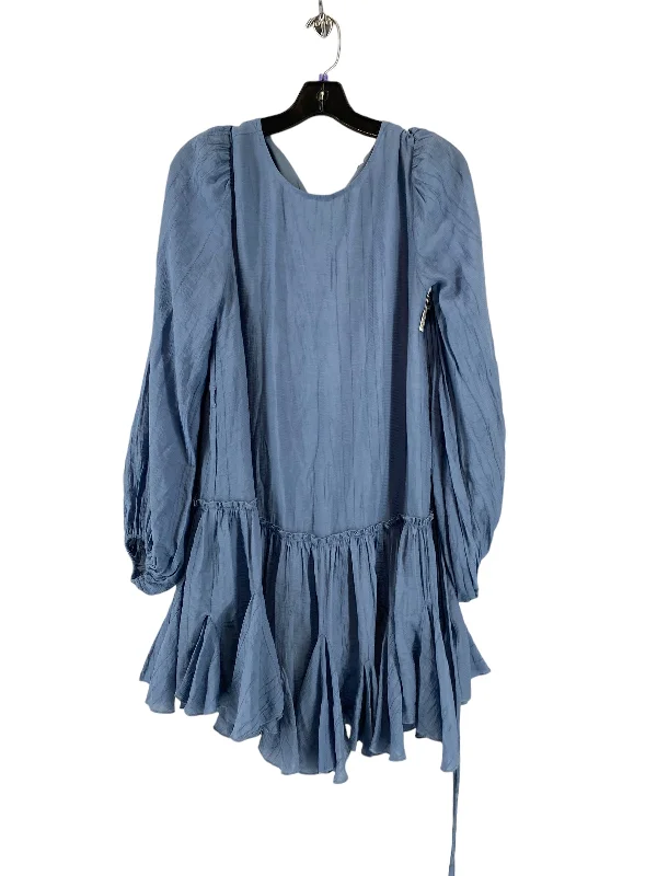 Blue Dress Casual Midi Altard State, Size M