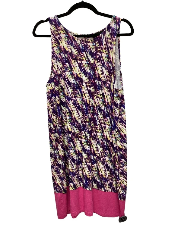 Multi-colored Dress Casual Midi Cynthia Rowley, Size Xl