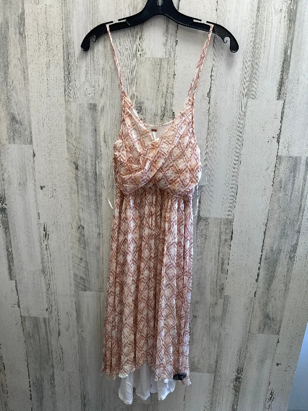 Orange Dress Casual Midi Free People, Size L