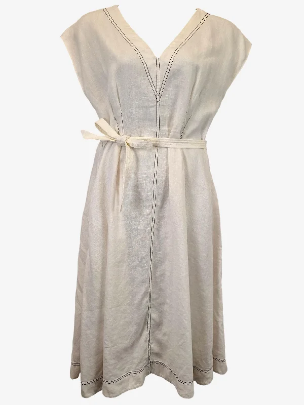 Aje Classic Linen Resort Maxi Dress Size 12