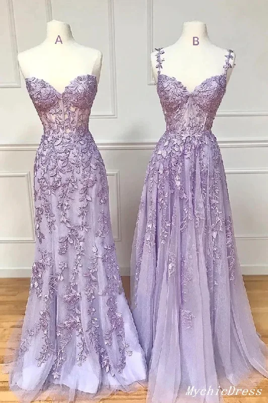 Hot 2025 Violet Purple Lace Long Prom Dresses Cheap UK Evening Dress