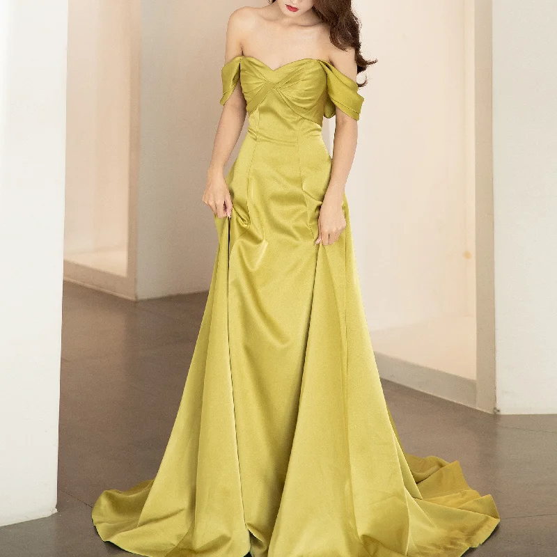 Off the Shoulder Sage Formal Dresses & Evening Gowns for Women