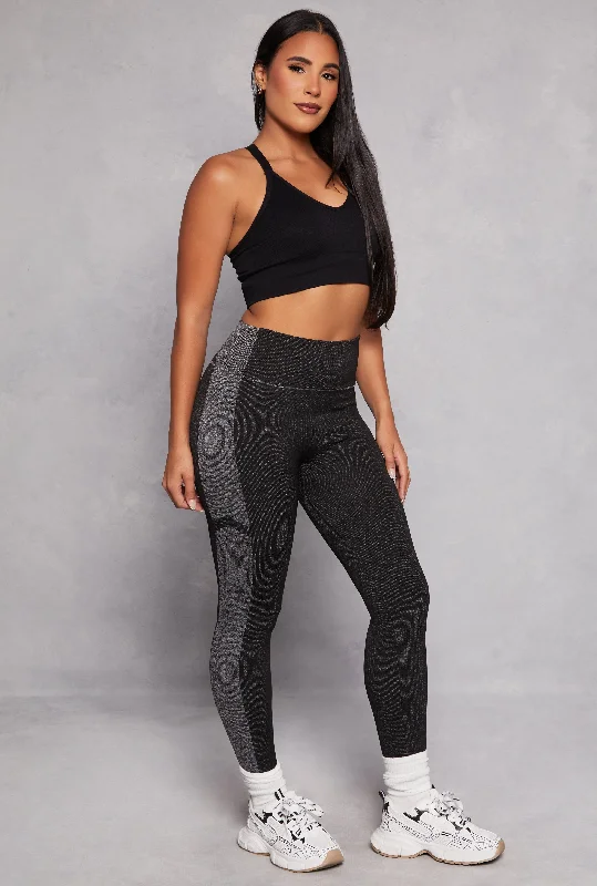 Two Tone High Waisted Leggings