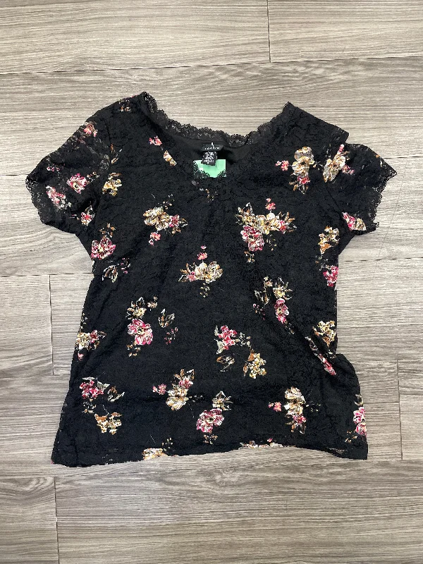 Blouse Short Sleeve By Torrid In Floral Print, Size: L