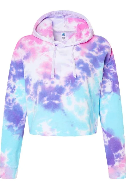 Colortone Women´s Tie-Dyed Crop Hooded Sweatshirt