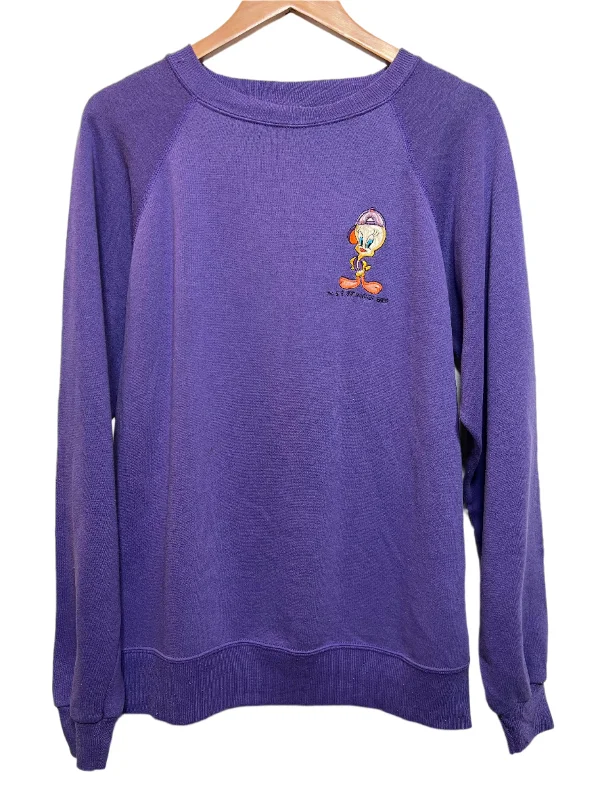 Tweety Purple Sweatshirt (Size XL)