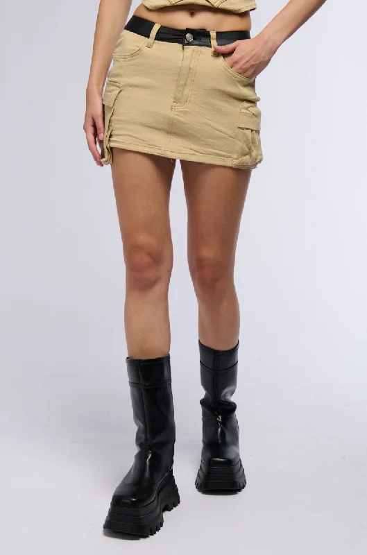 UPGRADE YOU CARGO POCKET MINI SKIRT